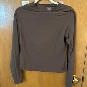 Skims Fits Everybody Long sleeve T-Shirt Brown size XL